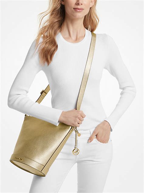 michael kors 32000644|Townsend Medium Metallic Pebbled Leather .